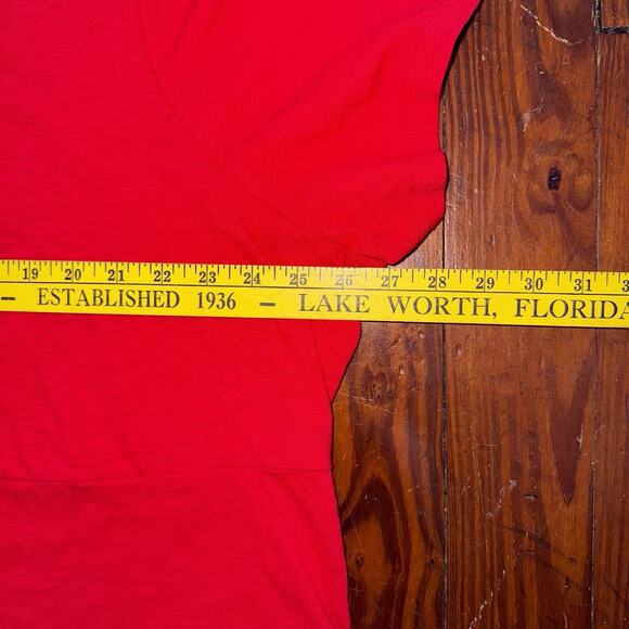 Torrid NWT Women’s Red Dress Sz 4 Jersey Tee Short Sleeve Midi V Neck Cool Comfy - Picture 9 of 9